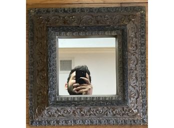 Small Framed Mirror With Large Thick Frame