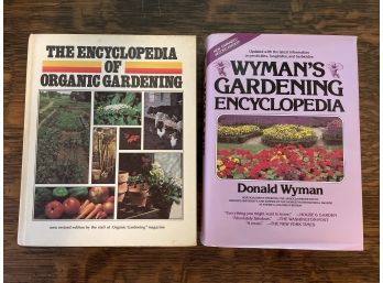 Two Gardening Encyclopedias: Organic Gardening And Gardening