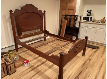 Lovely Wooden Antique Bed Frame - Headboard & Footboard. Full Size Bed