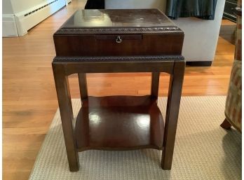 Vintage Lane Mahogany Side Lamp Table