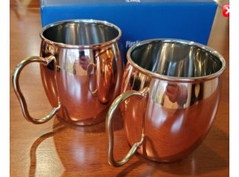 Pair Of New Unused Moscow Mule Mugs Sold By Pier 1 Imports