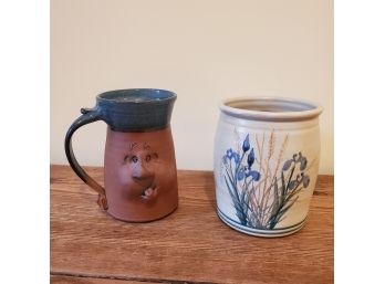 Two Lovely Hand- Made Pottery Items