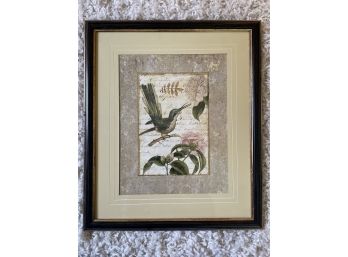 Professionally Matted And Framed Bird Nature Print