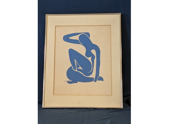 'H. Matisse' Signed In Plate Henri Matisse Blue Nudes Lithograph