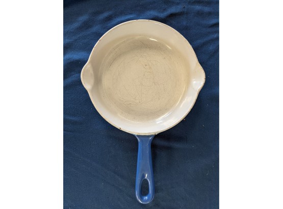 Small Blue Made In France Le Creuset Fry Pan Cast Iron Enamel