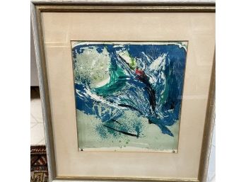 Mid Century Colored Etching Aquatint By Listed Artist  Rosalie Appel Pencil Signed