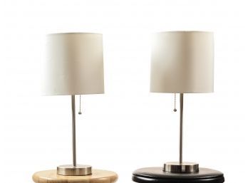 Pair Of Minimalistic Table Or Bedside Lamps