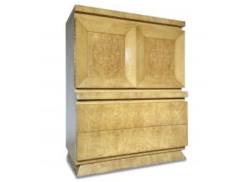 A Vintage Burled Veneer Dresser, Possibly John Widdicomb
