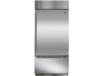 A Stainless Steel Sub Zero Refrigerator/Freezer Unit
