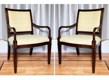 A Pair Of Upholstered Armchairs By Barbara Barry For HBF