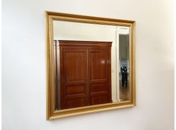 A Beveled Mirror In Gilt Wood Frame