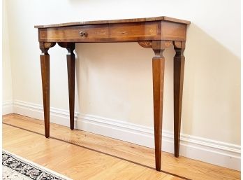 An Antique Italian Export Inlaid Marquetry Console