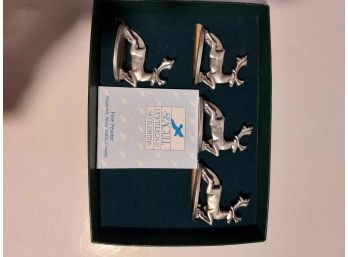 Seagull Fine Pewter Reindeer Christmas Ornaments