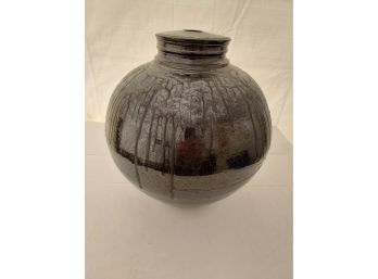 Large Glazed Pottery Vase