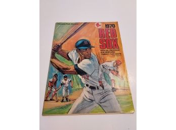 1970 Red Sox Official Program And Scorecard