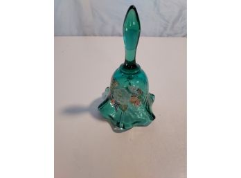 Hand Painted Fenton Glass Bell