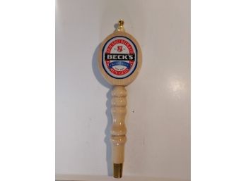 Becks Beer Wooden Beer Tap Handle