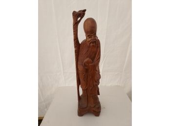 Vintage Handcarved Statue Of Shou Xing
