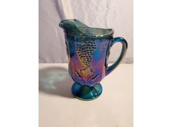 Iridescent Carnival Glass Water Picture
