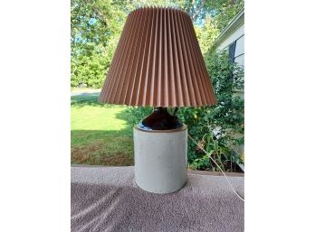 Vintage Stoneware Jug Lamp