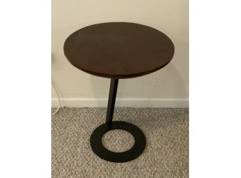 Wood And Metal Side Table