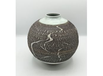 Gorgeous Signed Pottery Vase ~ David Frank ~