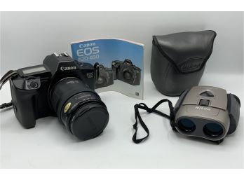 Canon EOS 650 W/instruction Manual & Nikon Binoculars 8-20 X 25