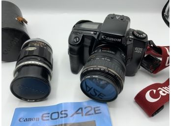 Canon EOS A2E W/ Extra Lens & Instruction Manual