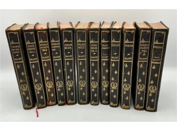 Antique Leather Bound Books ~ George Eliots Works ~ 12 Volume Set