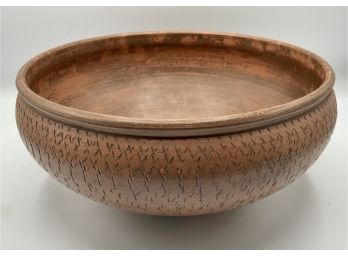 Large Signed Pottery Bowl ~ David Frank ~