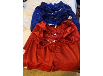 Six Pair Athletic Shorts - Majestic (2X)and Russell XXL