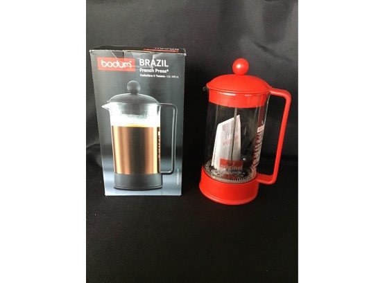 Brand New!  Bodum Brazil French Coffee Press, 8 Cup