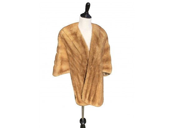 Vintage Mink Stole With Interior Pockets From Josephs Furs Of Distinction New Haven, Customized Peg R