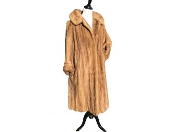 B Altman & Co Full Length Mink With Pockets, Monogrammed DCS - Possible Size M