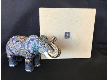 Mosaic Polymer Clay Elephant Sculpture, JS Anderson, Bali