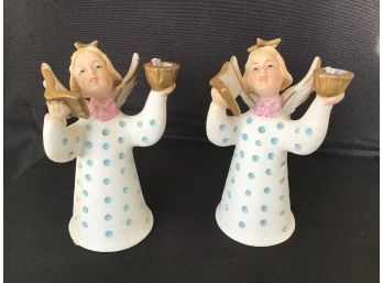 Schmid Brothers Angel Candlestick Holders - 5.5H