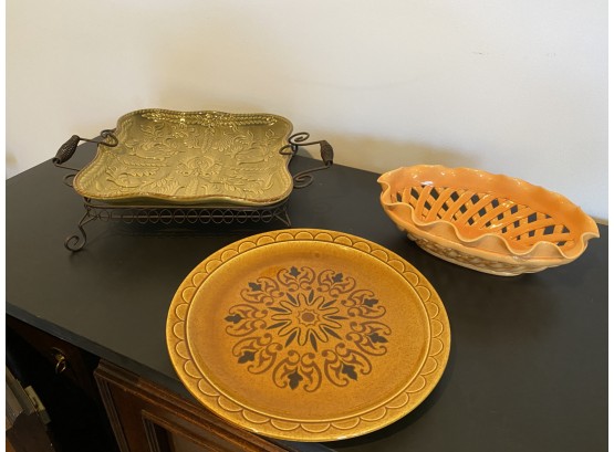 Lot Of Entertaining And Service Pieces.