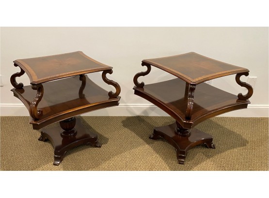 VINTAGE R&J Arnold Furniture Side Tables PAIR USA - 27'x 27' X 30'h