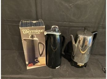 Farberware Electric Coffee Pot & Thermanique Thermal Carafe
