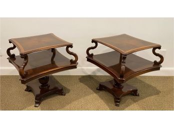 VINTAGE R&J Arnold Furniture Side Tables PAIR USA - 27'x 27' X 30'h