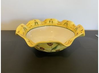 Casafina Bowl Hand Painted In Portugal