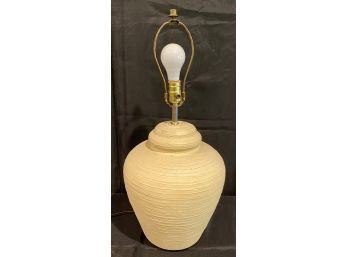 Rustic Pottery Table Lamp