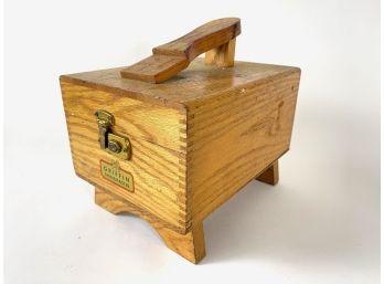 Vintage Griffin Shinemaster Shoeshine Oak Wooden Box