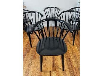 Black Tone Safavieh Round Back Dining Chairs - Set Of 6