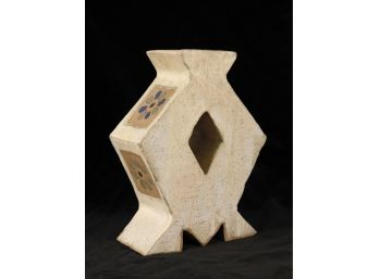Vintage Geometric Form Studio Pottery Vase