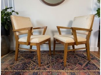 Mid Century Modern Dining Chairs - 2 Arm, 2 Side