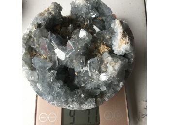 9LB.7oz , Beautiful Celestite . Not Completly Cleaned Up.