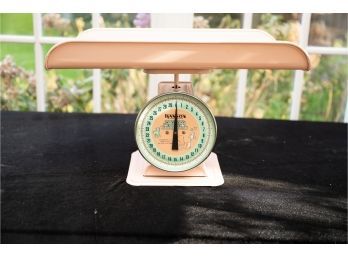 Pink Vintage Baby Scale