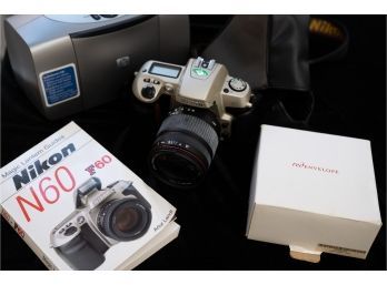 Nikon Camera With HP Photoprinter &Coasters