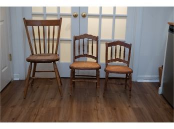 Vintage Pair Of Children's Chairs